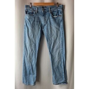 Levi's 513 Slim Fit Jeans Men's 33x30 Blue Faded Wash Straight Leg Denim